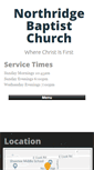 Mobile Screenshot of nridgebaptist.com