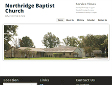 Tablet Screenshot of nridgebaptist.com